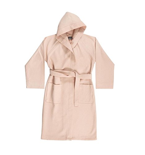 Albornoz con capucha Zucchi solotuo Bimbo Bimba niño niña talla 0/2 años a nido d 'ape 100% Puro Algodón 250 Gr/m² Rosa - 1128