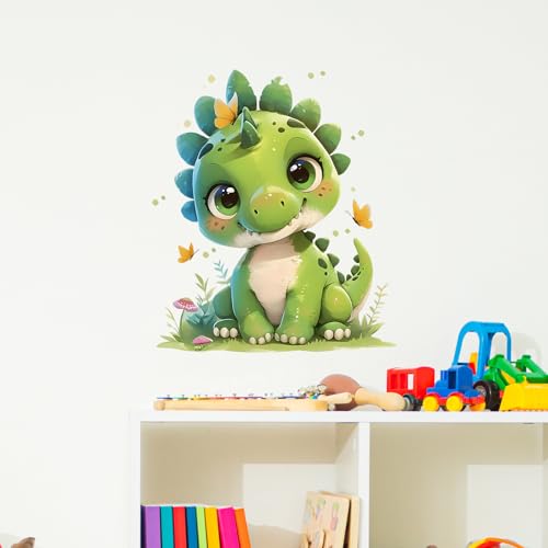 Vinilo decorativo de dinosaurio infantil desmontable resistente al agua miniatura 1