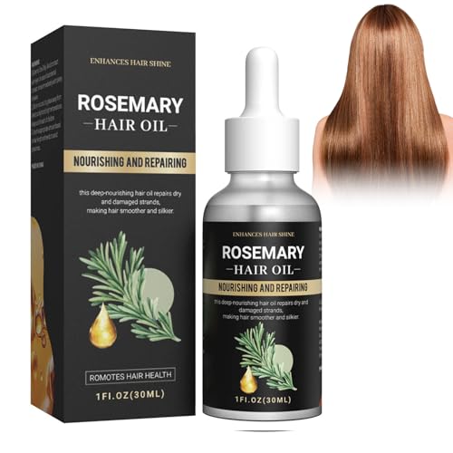 Eazerom 08 Aceite De Romero Para El Cabello,30ml Aceite de Romero Para Mujeres y Hombres,Natural Estimula el Crecimiento del Cabello,Aceite de Romero Para el Cabello con Peine de Masaje