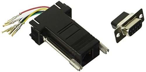 Networx Modular Adapter Kit - DB9 Female to RJ11 / RJ12 - Black