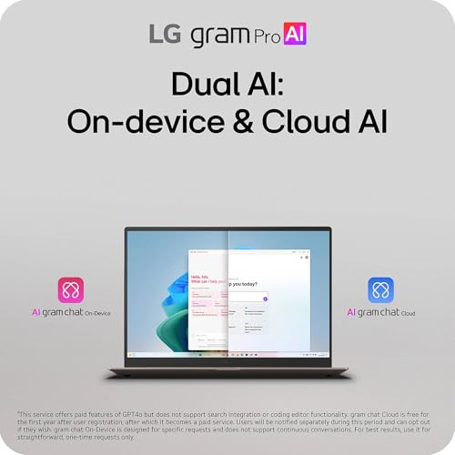 Image of LG gram Max 17 Touchscreen Laptop, Intel Ultra 7 355, 32GB DDR5, 1TB SSD