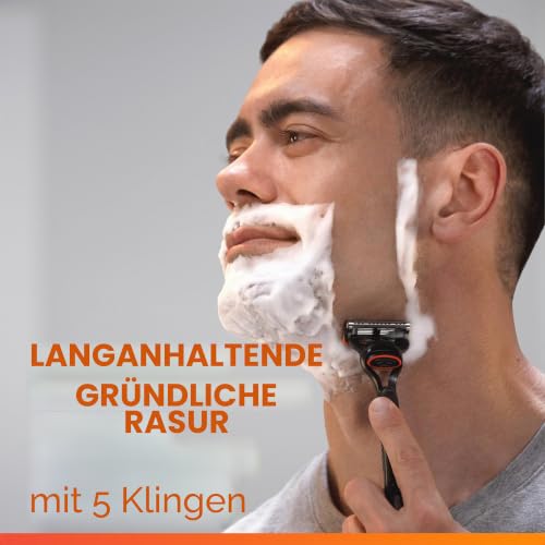Gillette Fusion5 Ersatzklingen Für Herrenrasierer - Mit Anti-Reibungs-Klingen Für Bis Zu 20 RasuREN - 4x Nachfüllung – Ansicht 2