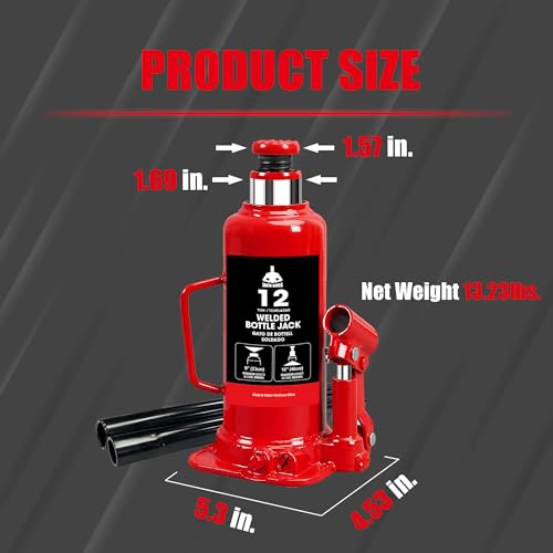 Jack Boss 12 Ton Hydraulic Car Jack