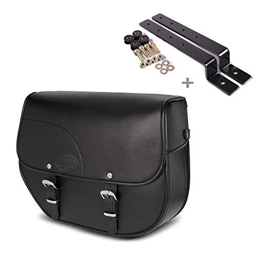 Satteltasche 15l mit Anbausatz rechts für Yamaha XV 125/250/ 535/750/ 1100 Virago, XV 950/ R, XV 1700 Road Star Warrior, XV 1900 Midnight Star, XV 1600 A Wild Star