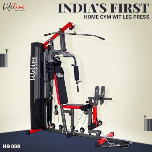 Lifeline Multi Home Gym Leg Press Machine HG 008 with Preacher Cu...