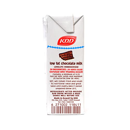 KDD 1-2-3 Chocolate Flavoured Milk Low Fat 6 x 125ml