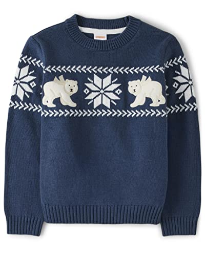Image of Gymboree Boys' and Toddler Long Sleeve Crew Neck Pullover Sweater