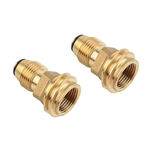 Propaanadapters, set van 2 propaangasadapters om POL LP-tankservicekleppen om te zetten naar QCC1/Type1