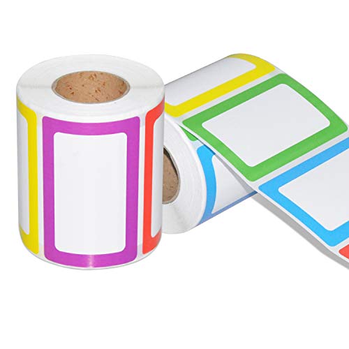 image for Methdic 5 Colors Name Tags, Sticky Name Tag Stickers Labels Multipurpo