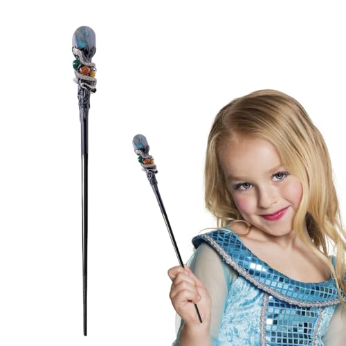 WUSJCOF Varita mágica de cristal hecha a mano bruja mago Cosplay Halloween Navidad cumpleaños disfraz accesorios