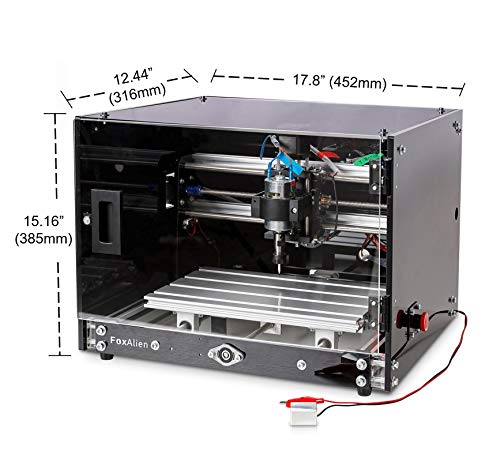Desktop CNC Router Machine 3018-SE with Enclosure, 300x180mm 3-Axis Milling Machine for Wood Acrylic Plastics Metal Resin Artcraft DIY Design Making
