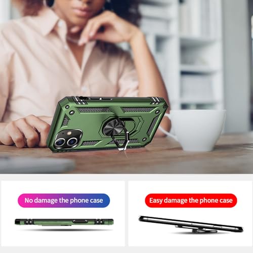 Coque iPhone 12 blindée niveau militaire avec anneau rotatif 360