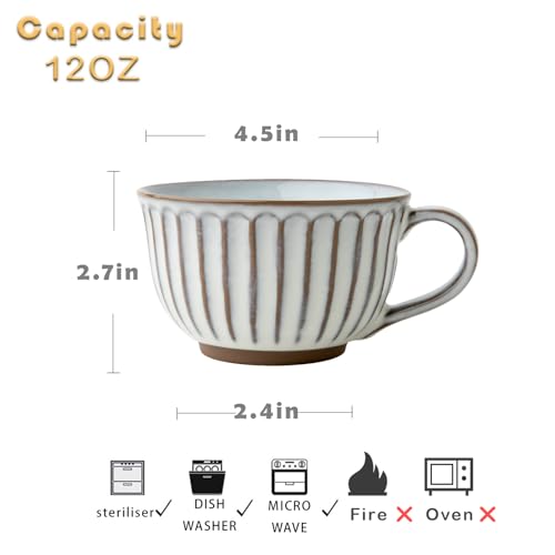 Taza de cerámica 12oz microwave y lavavajillas miniatura 4