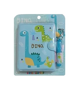 AUM Dino Small Pocket Diary with Small Pen for Kids Cute Cartoon Stationery Set with Dino for Students Kids Children Birthday Return Gift