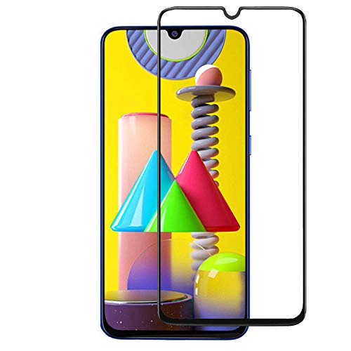 Image of Tempered Glass Screen Protector Compatible For Samsung A50 ; A50S Full Screen Coverage (Except Edge to Edge) and Free Complete Easy Installation kit.