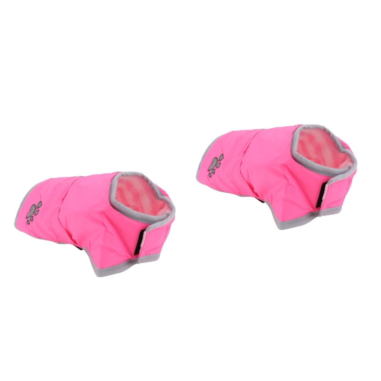 FOMIYES 2 Stücke Welpen Warme Mantel Loft Und Reversible Hund Jacke Fleece Futter Reflektierende Für Walking
