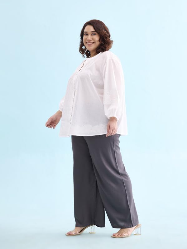 Image of GO COLORS Soft Viscose Basic Palazzo Full Length for Women| Breathable, Mid Rise, Relaxed Fit