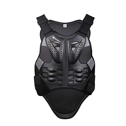 Chaqueta de moto motocross body guard chaleco negro ajustable BaronHong XL