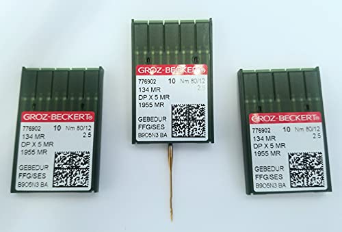 Groz-Beckert GROZ BECKERT High Speed Long Arm Fine Quilting Needles Size 12 Pack of 30 Needles