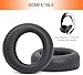 PS5 Ear Pads Replacement, Earpad Covers for Sony PlayStation 5 Pulse 3D Wireless Headset with Durable Protein Leather (Black)