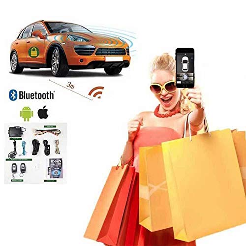 Keyless Entry Remote Starters Kit for Cars,Mobile Phone Bluetooth App Remote Car Starter,Automatic