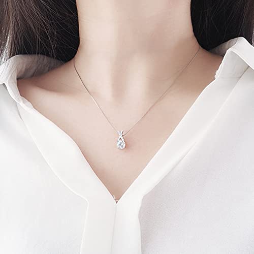 S925 Łańcuch okrągłego cyrkonu Choker Błyszczące wisiorki do akcesoriów prezentowych