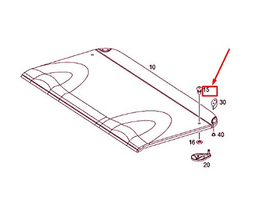 MB C CL203 Parcel Shelf Connection Drum A20369001959E25 : Amazon 
