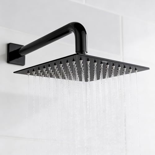 Plantex Stainless Steel Overhead Shower 8 x 8 inch with Water-Sav...