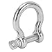 Keenso Premium Stainless Steel Bow Shackle D Anchor Set - 100 Kg Safe Load Capacity for Multiple Industries