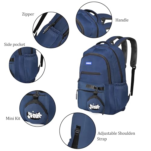 Image of OPTIMA Clouds Love School Bag|Tuition Bag|College Backpack|ForGirls&Women|Waterproof Bag