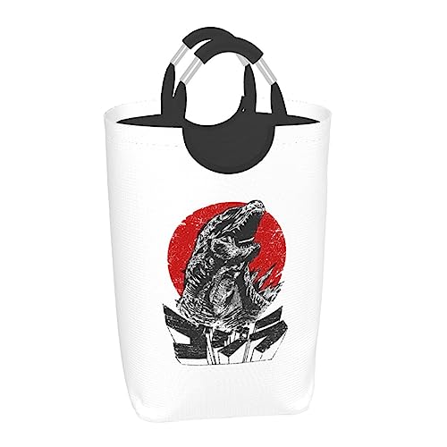 ランドリーバスケット ゴジラ ランドリーかご 洗濯かご ランドリーボックス 収納ボックス ランドリーバッグ 洗濯ボックス 収納バッグ 洗濯物入れ ランドリー収納 衣類収納 大容量 おしゃれ 取っ手付き 寝室 ランドリー