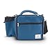 Fitpacker Large Meal Prep Lunch Bag with Large Water Bottle Holder and included Meal Prep Containers - Insulated (4 Meal, Slate Blue V2.1)