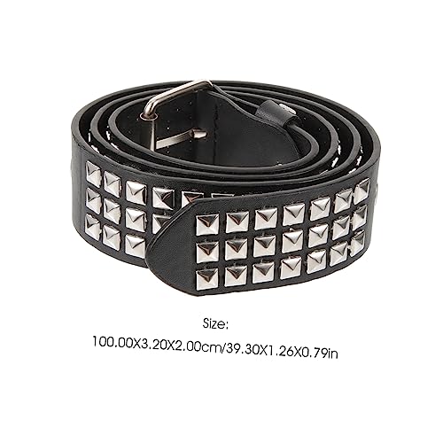Studded Punk Belt for Women Fashion Jeans Waist Belt Buckle for Casual and Formal Occasions2