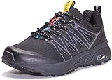 Eagsouni Laufschuhe Herren Damen Traillaufschuhe Sportschuhe Turnschuhe Sneakers Schuhe für Outdoor Fitnessschuhe Joggingschuhe Straßenlaufschuhe, Schwarz D, 39 EU