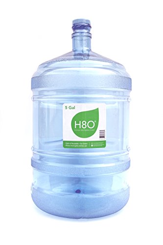 H8O Polycarbonate Water Bottle (with Handle) with 48mm Cap, 5 gallon