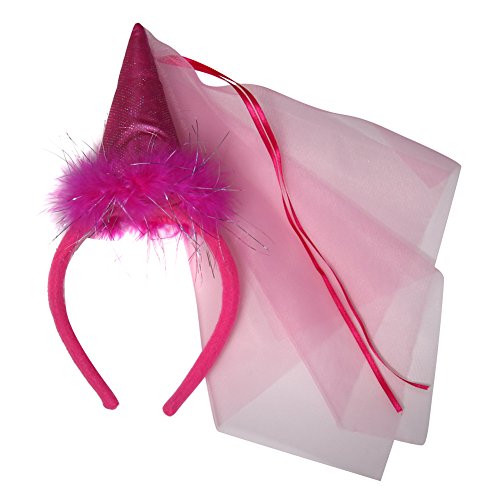 Hot Pink Princess Cone Hat Headband #TOP1