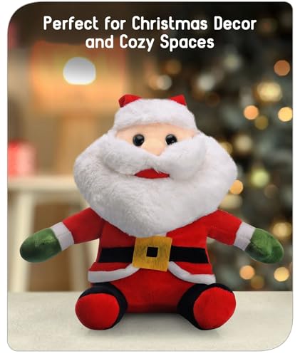 Image of Tickles Santa Claus Soft Stuffed Plush Toy for Kids Boys & Girls Christmas Day (Size: 30 cm, Color: Red & White)