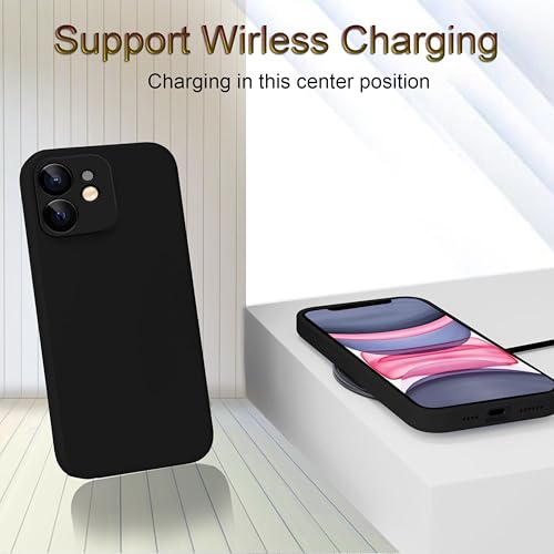 For iPhone 11 Case Silicone Phone Case Soft Gel Rubber Cover Shockproof Protective Phone case for iPhone 11,Black - Image 6