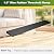 Ruedamann 1" Rise Threshold Ramp,1500 LBS Capacity, 35.4" Wide Natural Rubber Power Wheelchair Ramp Scooter, Non-Slip Solid Rubber Threshold Ramp for Doorways,Driveways,Bathroom,Cuttable