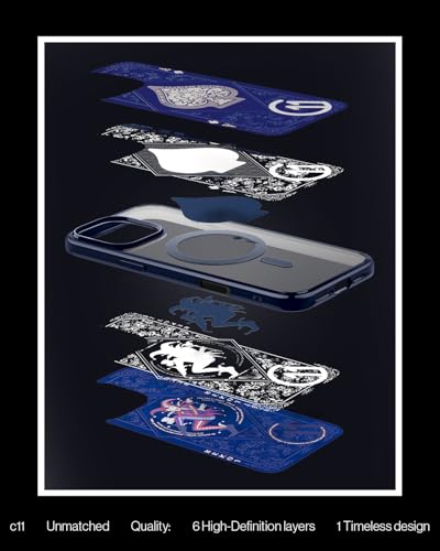 Image of Spigen Ultra Hybrid T MagFit Back Cover Case for iPhone 16 Pro, c11 Collection, MagSafe Compatible, Camera Control Covered, 3D Effect with Hexa-Layer Print - PC+TPU | Fearless