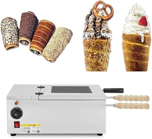 Kommerzieller Kaminkuchenofen + 2 Backwalzen 1500 W Elektrische Toastermaschine - Temperaturbereich (50 C ~ 300 C) FüR Die KüChe Im Restaurant