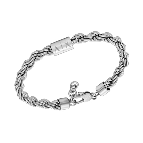 Image of A|X Armani Exchange Stainless Steel Chain Bracelet for Men
