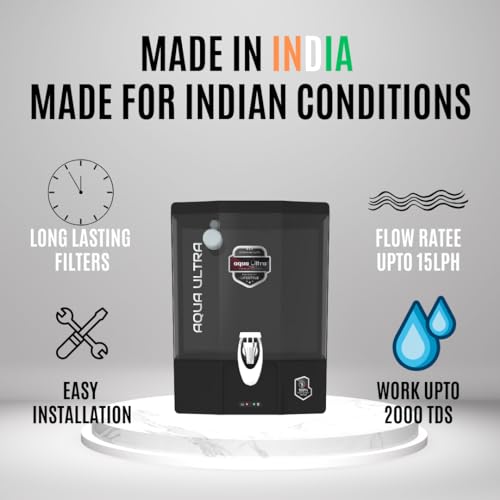 Image of AquaUltra RO Water Purifier Filter for Home | Multistage CopperMineral + UV (7X+TDS)