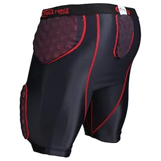 Full Force Culotte de football américain pour adulte Thunder Pro Flex - Noir - Taille M