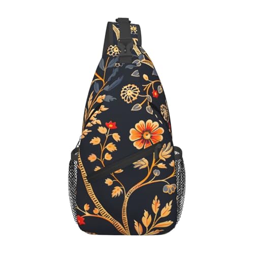 Bolso bandolera Ethnic Style Flower para mujer y hombre