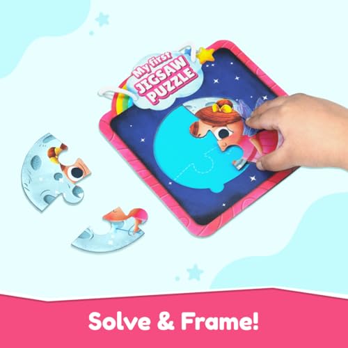 Image of Bloomingo Puzzle Kit - My First Jigsaw Puzzle - Unicorn & The Friendly Fairy - Jigsaw Puzzle for Kids (2-4 Years) 20+ Jigsaw Pieces