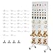 Alexayhome Pegboard Hooks 30Pcs,Metal J Hooks Kit Assortment for Pegboard Display Standing, Fit 1-inch Hole Spacing Pegboard for Retail,Market and Shows (30Pcs White)