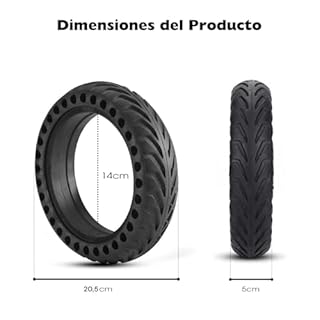 ANSENI Pneu Plein Xiaomi M365, 1S, Essential, Pro, Pro2 Roue Trottinette Electrique Pneu de Remplacement Pour Scooter Electrique,anti-dérapant Roue de 8,5 Pouces Rechange Solide