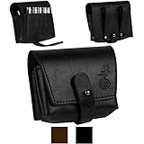 BRONZEDOG Leather Shell Holder Waist Ammo Wallet Durable Cartridge Belt .30-30 .308 Caliber Hunting Accessories