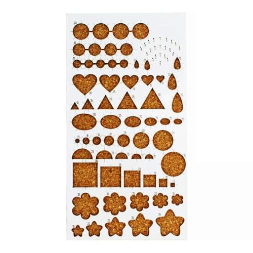 Gabarito Para Quilling Regua Molde 21x15 Cm Artesanato